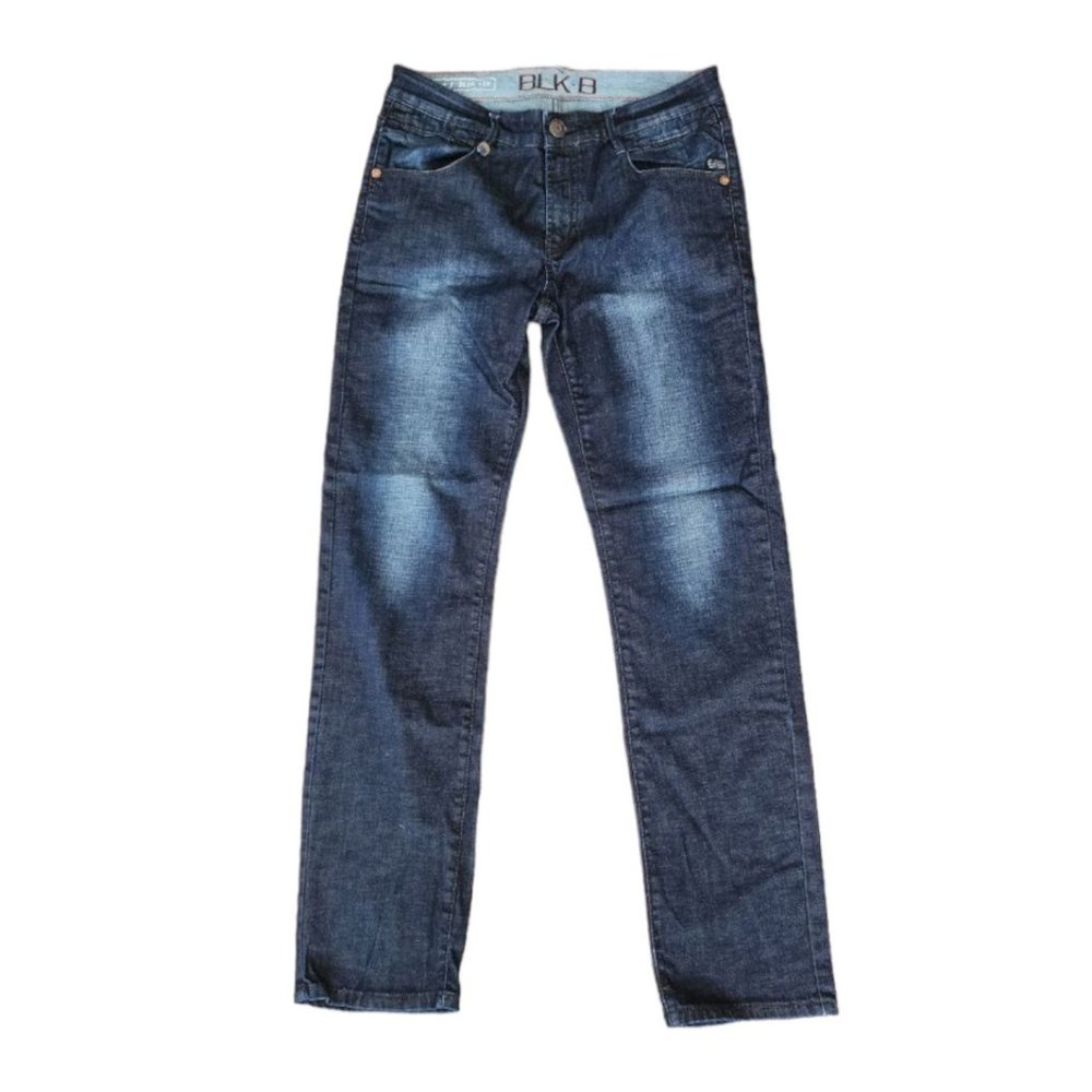 Black Bull Jeans Men's Size 33 Blue Denim Straight Leg Low Waist Slim Fit